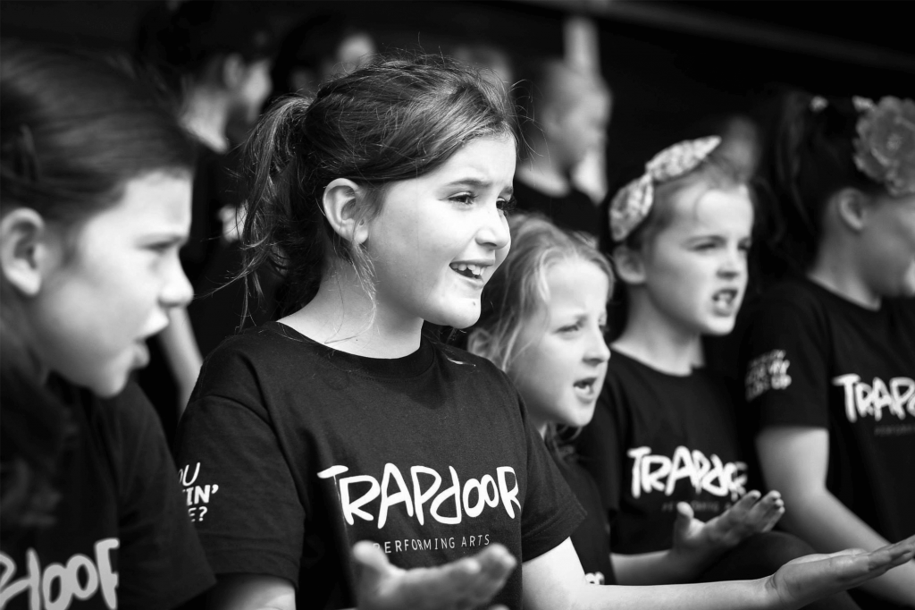 Young Girls Singing In Musical